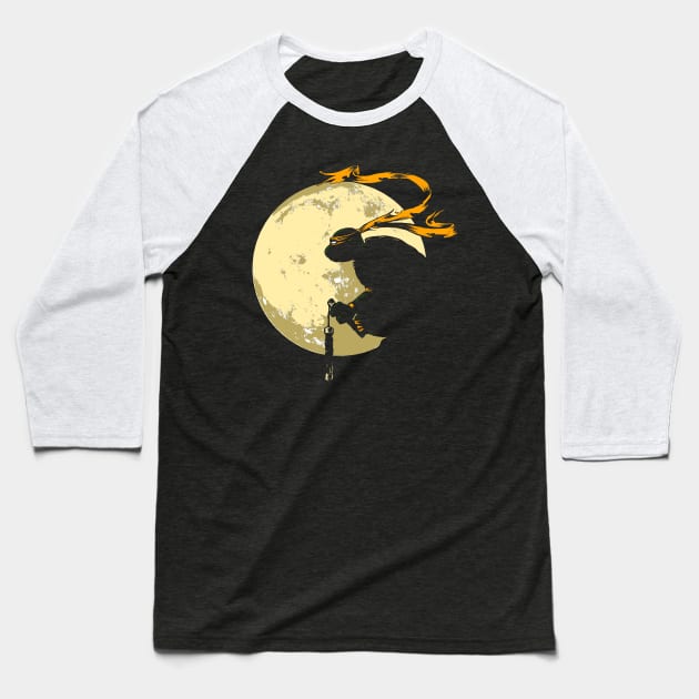 Moonlit Rage Baseball T-Shirt by TwistMedia